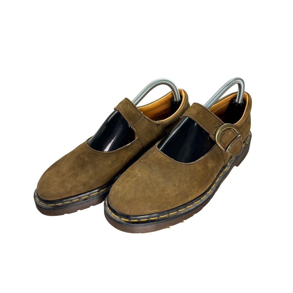 Dr. Martens Brown Suede Mary Jane Loafers